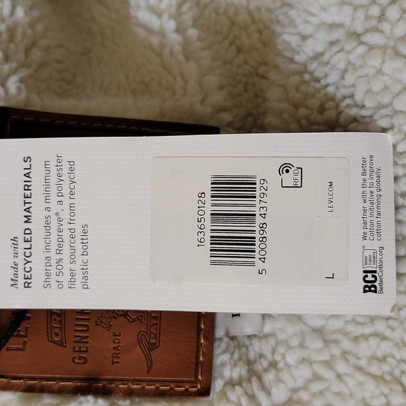 Levi's Premium Sherpa Jean Jacket Size L - Picture 7 of 8